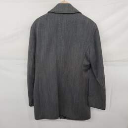 Burberry London Grey Wool Coat Men's Size 52 alternative image