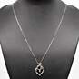 Sterling Silver Diamond Accent Pendant Necklace (18.0in) - 2.7g image number 2
