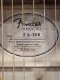 Fender FA-100 Classic 6 String Guitar image number 2