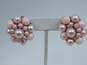 VNTG Weiss Icy Rhinestone & Fashion Pink Clip-On Earrings & Necklace 117.7g image number 5