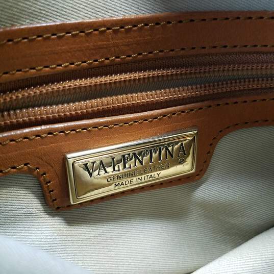 Valentina Italy Black Pebbled Leather Crossbody Bag image number 4