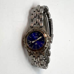 Designer Fossil Blue Dial Stainless Steel Water Resistant Quartz Wristwatch