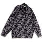 Womens Gray Camouflage Long Sleeve Kangaroo Pocket Pullover Hoodie Size 3XL image number 2