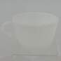 Vintage  Set of 7Corning ware White Milk Glass Coffee Tea Cup Mug Plain Solid image number 2