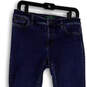 Womens Blue Denim Pockets Medium Wash Stretch Skinny Leg Jeans Size 8P image number 3