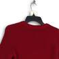 NWT American Eagle Womens Red Knitted Long Sleeve Pullover Sweater XS image number 4