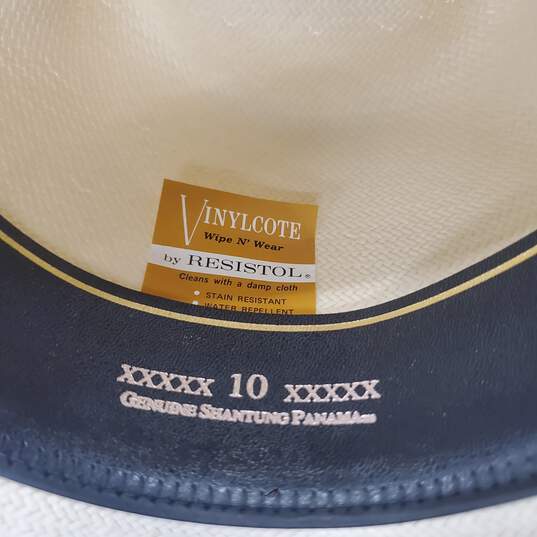 Resistol PBR 10X Shantung Panama Western Hat Men's Size 7-1/2 image number 7
