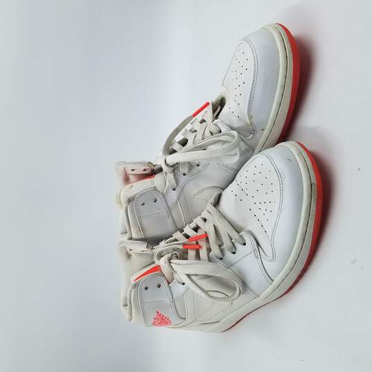 Air Jordan 1 Mid Prem Sneakers Men's Sz 11 White/Infrared image number 3