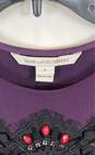Diane Von Furstenberg Purple Sleeveless Blouse - Size 4 image number 3