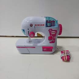 White & Pink Singer Sewing Machine