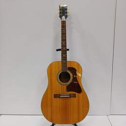 Prestige Wooden 6 String Acoustic Guitar w/Black Hard Case alternative image