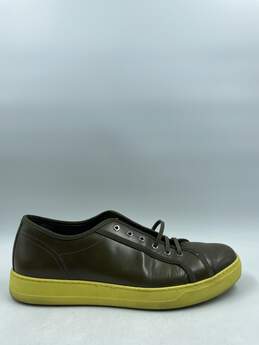 Authentic Salvatore Ferragamo Green Low Sneakers M 13D