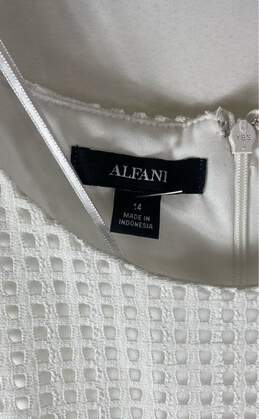 Alfani White Mesh Maxi Dress - Size 14 alternative image