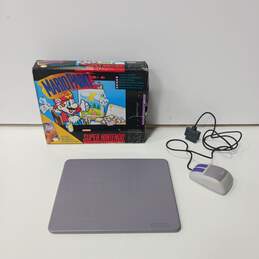 Super Nintendo Mario Paint Mouse & Mouse Pad NO GAME - IOB