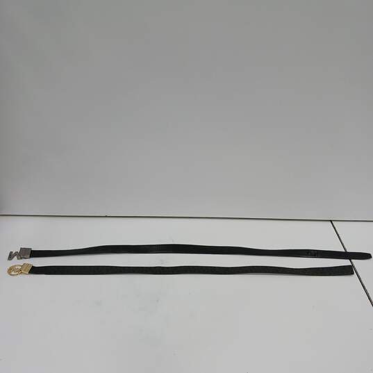 Set Of 2 Black MK Belts image number 2