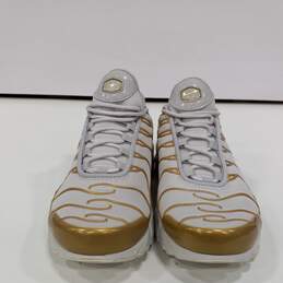 Nike Air Max Plus Size 6 White And Gold Tone Women's Shoes alternative image