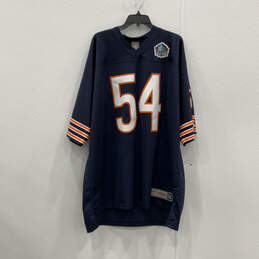 Vintage Mens Blue Orange Brian Urlacher #54 Football Jersey Size 2XL