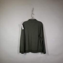 Mens Long Sleeve Quarter Zip Mock Neck Pullover Sweatshirt Size XL alternative image