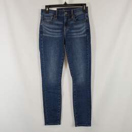 7 For All Mankind Women's Blue Skinny Jeans SZ 25 NWT