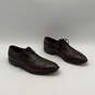 Men Brown Leather Wingtip Cap Toe Lace-Up Oxford Dress Shoes Size 10.5 image number 1