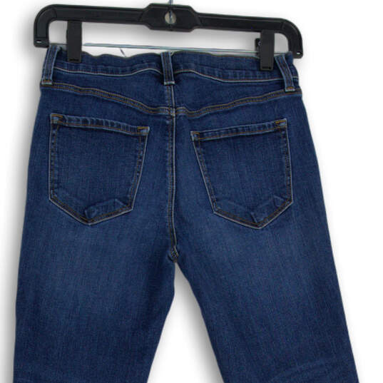 Womens Blue Denim Medium Wash 5-Pocket Design Skinny Leg Jeans Size 27 image number 4