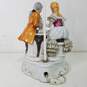 Lamp Vintage Porcelain Figural Courting Couple  Table Lamp image number 4
