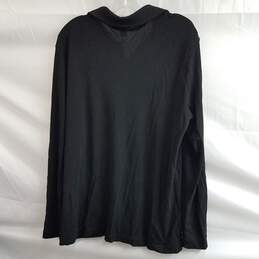 DKNY Women's Black Button Up Shirt Size 2X alternative image