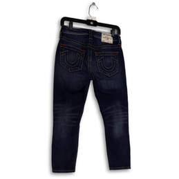 Womens Blue Denim Medium Wash Stretch Pockets Skinny Leg Jeans Size 26 alternative image