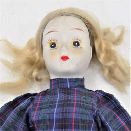 Vntg Retired Little Girl With Doll Porcelain Figurine alternative image
