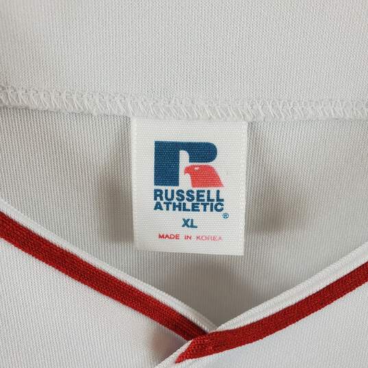Russell Athletic Men White MLB Angeles Jersey XL image number 3
