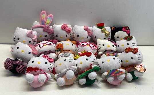 Ty Beanie Babies Hello Kitty Bundle Lot Of 17 With Tags image number 1