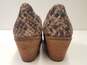 Lucky Brand Tresee Leather Snakeskin Print Ankle Heel Boots Shoes Size 9.5 M image number 4