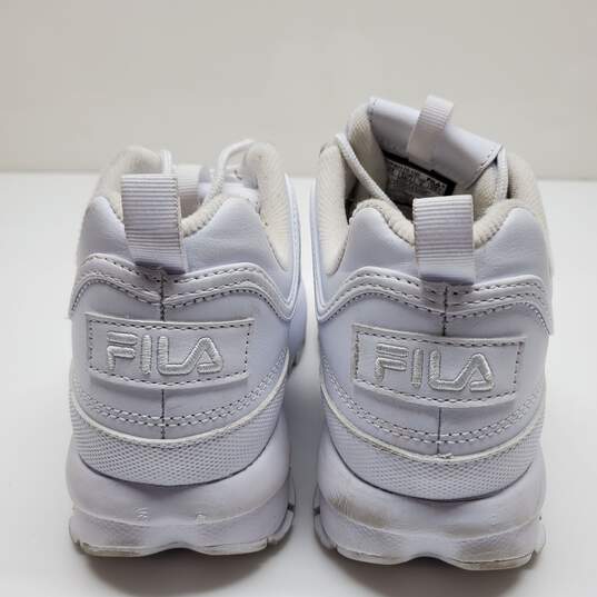 Fila Women's Disruptor White Sneakers Size 7.5 image number 3