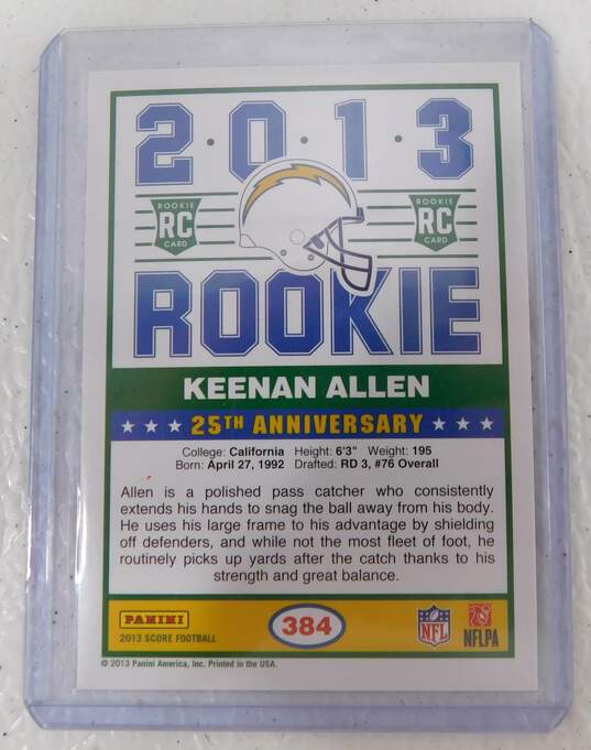 2013 Keenan Allen Score Rookie Chargers Bears image number 2