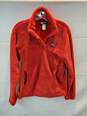 Patagonia Quarter Button Long Sleeve Red Pullover Sweater Women's Size M image number 1