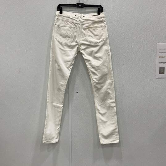 Burberry Womens White Denim Light Wash Skinny Leg Jeans Size 29W/32L With COA image number 2