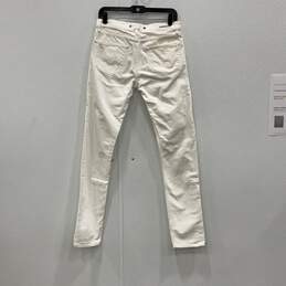 Burberry Womens White Denim Light Wash Skinny Leg Jeans Size 29W/32L With COA alternative image
