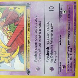 Pokemon TCG 1st Edition Abra Vintage Non Holo Card alternative image