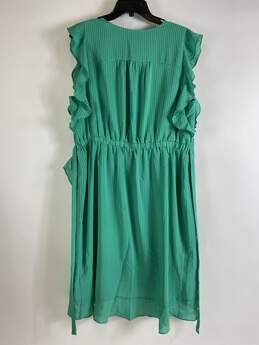 A New Day Women Green Checkered Dress XL NWT alternative image