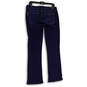 Womens Blue Denim Dark Wash Mid Rise Bootcut Leg Jeans Size 30 image number 2