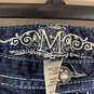 Women's Dark Wash Maurices Embellished Capri Jeans, Sz. 9/10 image number 3
