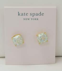 Designer Kate Spade & J. Crew Gold Tone Stud & Hoop Earrings With Tags 27.5g alternative image