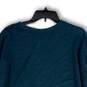 NWT Womens Blue Long Sleeve Relaxed Fit Pullover Sweatshirt Size Large image number 4