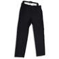 NWT Mens Navy Blue Flat Front Straight Fit Dress Pants Size W34 L34 image number 1