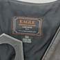 Eagle Genuine Leather Black Button Up Vest Size 56 image number 3