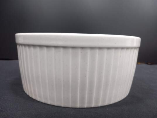 Vintage Bake Serve'n Store Stoneware 2 Qt. Souffle Dish In Box image number 6
