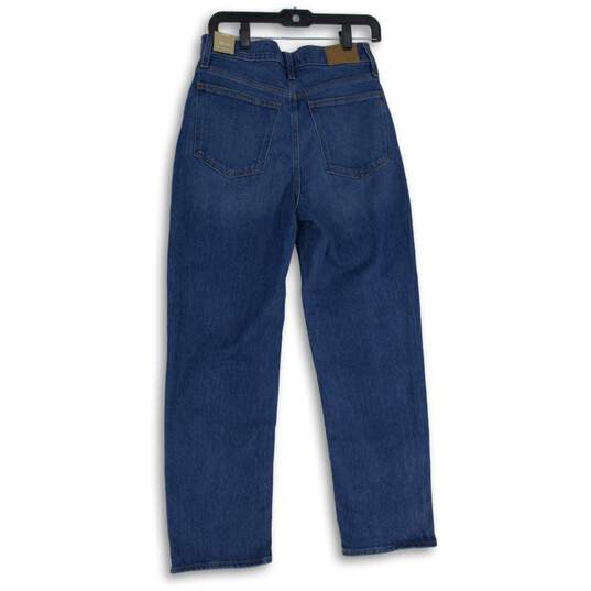 NWT Madewell Womens Blue Denim Medium Wash Magic Pockets Mom Jeans Size 27 image number 2