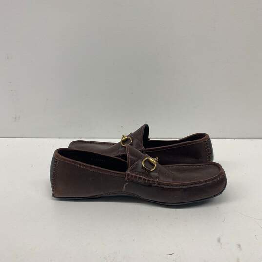 Gucci Brown Loafer Casual Shoe Men 11 image number 3