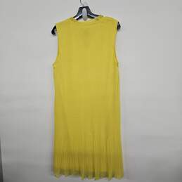 Yellow Sleeveless Dress with Neck Tie alternative image