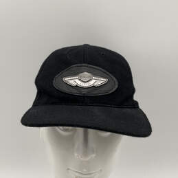 Mens Black Wool Wide Brim Fitted 100 Year Anniversary Baseball Cap Size 7